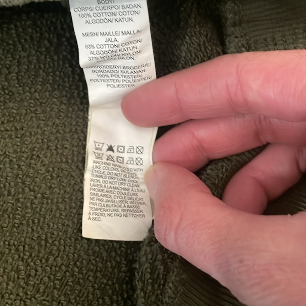 Lucky Brand Olive and Black Embroidered Sweatshirt sz XS - Picture 5 of 6